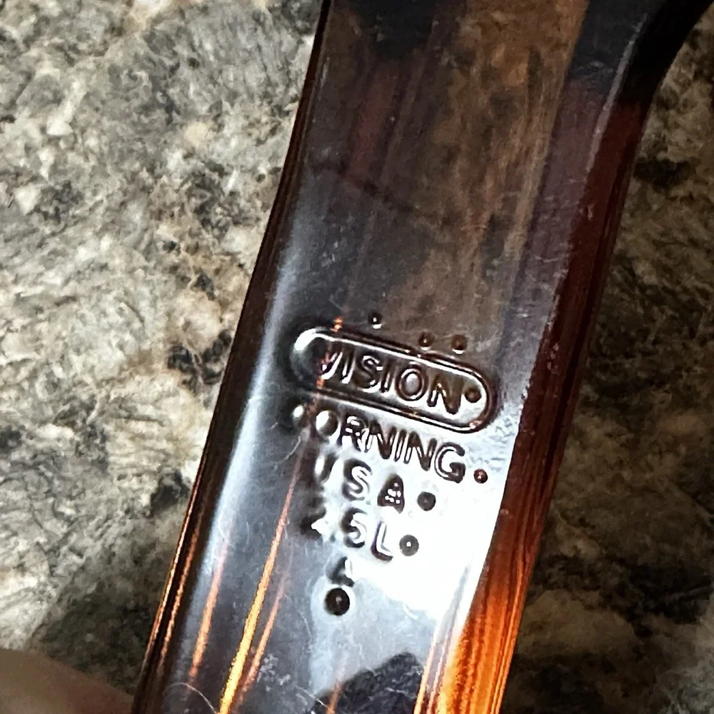 Vintage VISION by Corning 2.5L Sauce Pan With PYREX Lid V2.5C Amber USA